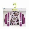 Qibbel Styling Set Deluxe Til Bagmonteret Barnestol Lilla Prikker
