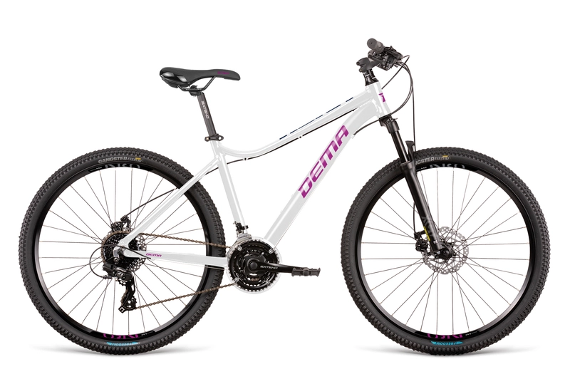 DEMA TIGRA 3 MTB 27,5" 24sp 16", Hvid/ Violet 1 DEMA TIGRA 3 MTB 27,5" 24sp 16", Hvid/ Violet
