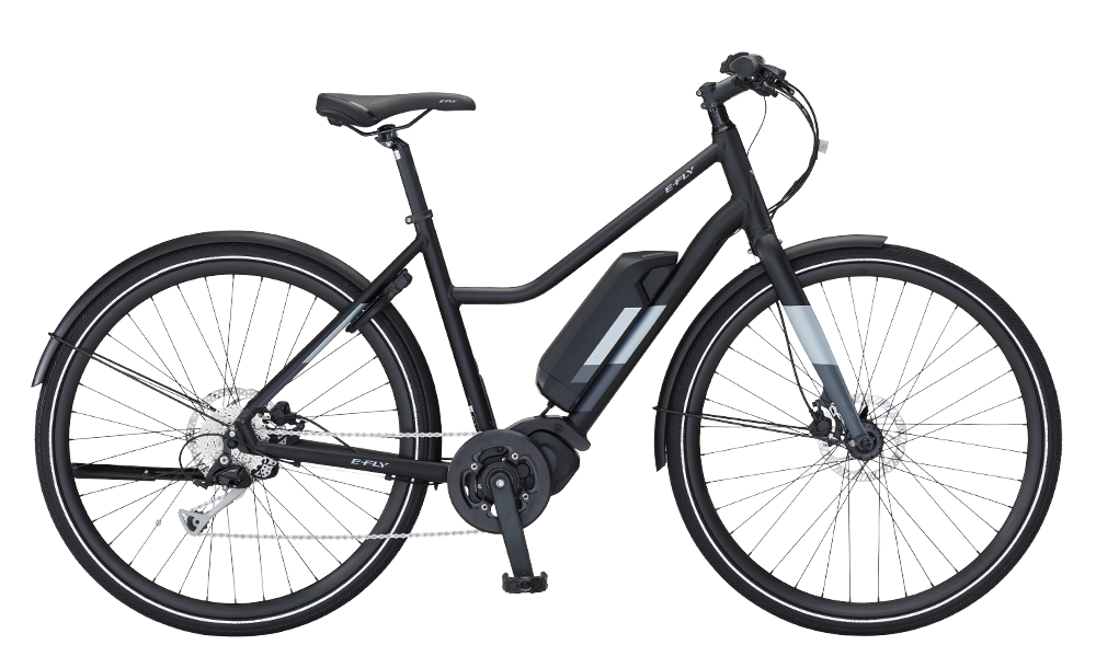 E-Fly PACE El Damecykel Med Centermotor - 9 Gear - Mat Sort 1 E-Fly PACE El Damecykel Med Centermotor - 9 Gear - Mat Sort