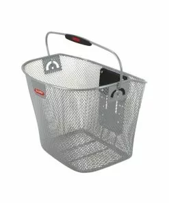 KlickFix Front Kurv 16L Med Hank Sølv