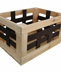 Trækasse Til Bagagebærer 20 Liter Med Kunstlæder Stropper