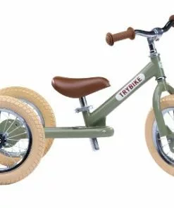 Trybike Balance / Løbecykel 3 Hjul Vintage Grøn