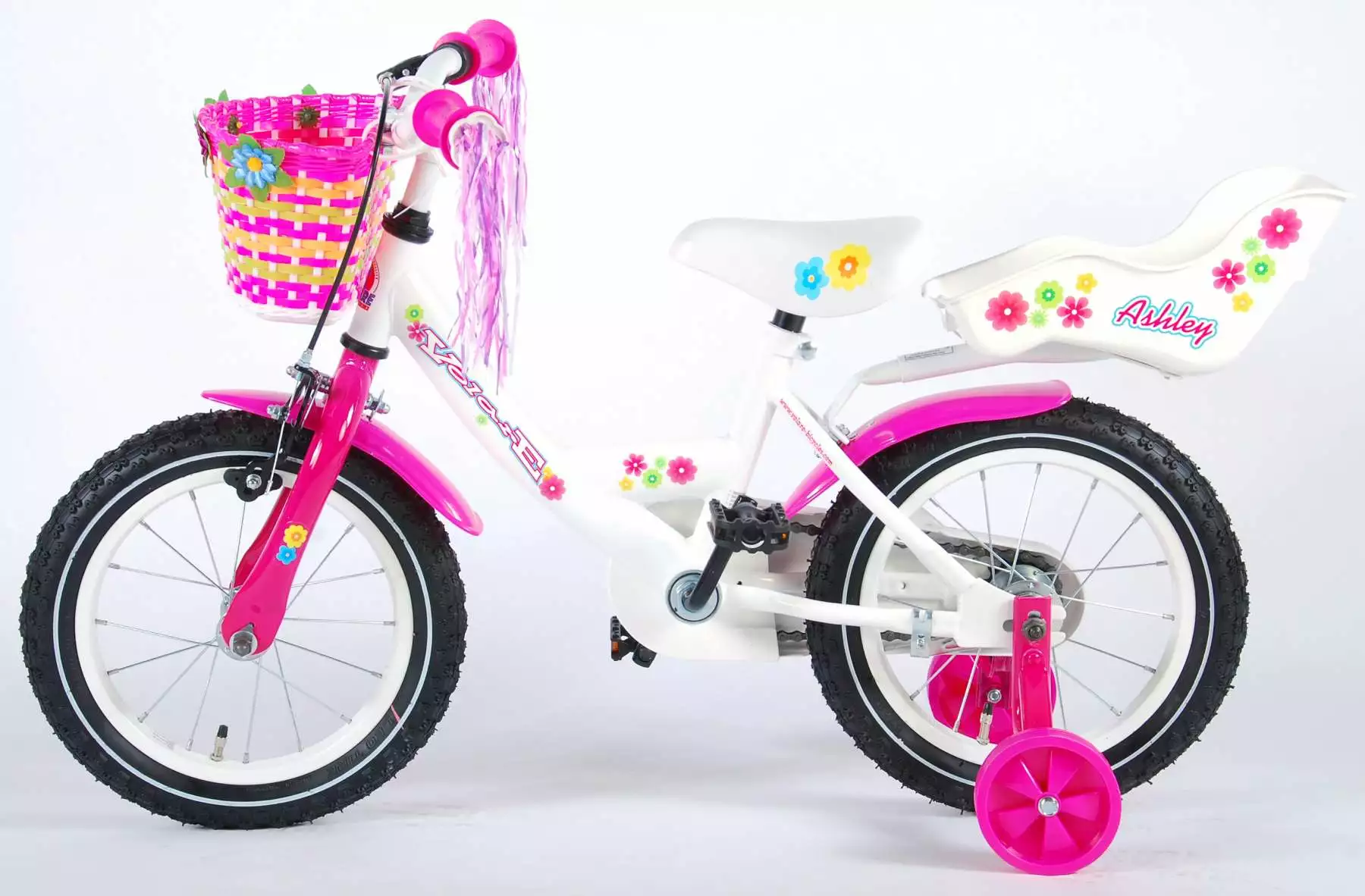 Volare Ashley 14" Pigecykel Med Støttehjul 2 Volare Ashley 14" Pigecykel Med Støttehjul - Billede 2