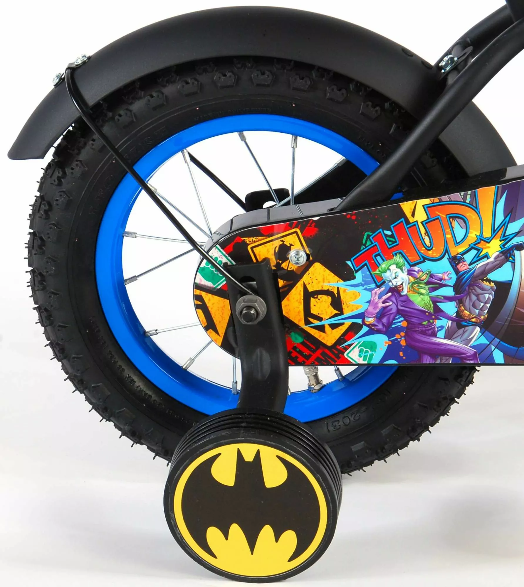 Volare Batman 12" Drengecykel Med Støttehjul 4 Volare Batman 12" Drengecykel Med Støttehjul - Billede 4