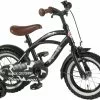 Volare Black Cruiser 12" Drengecykel Med Støttehjul