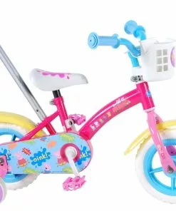 Volare Gurli Gris 10" Pigecykel Med Støttestang Og Støttehjul