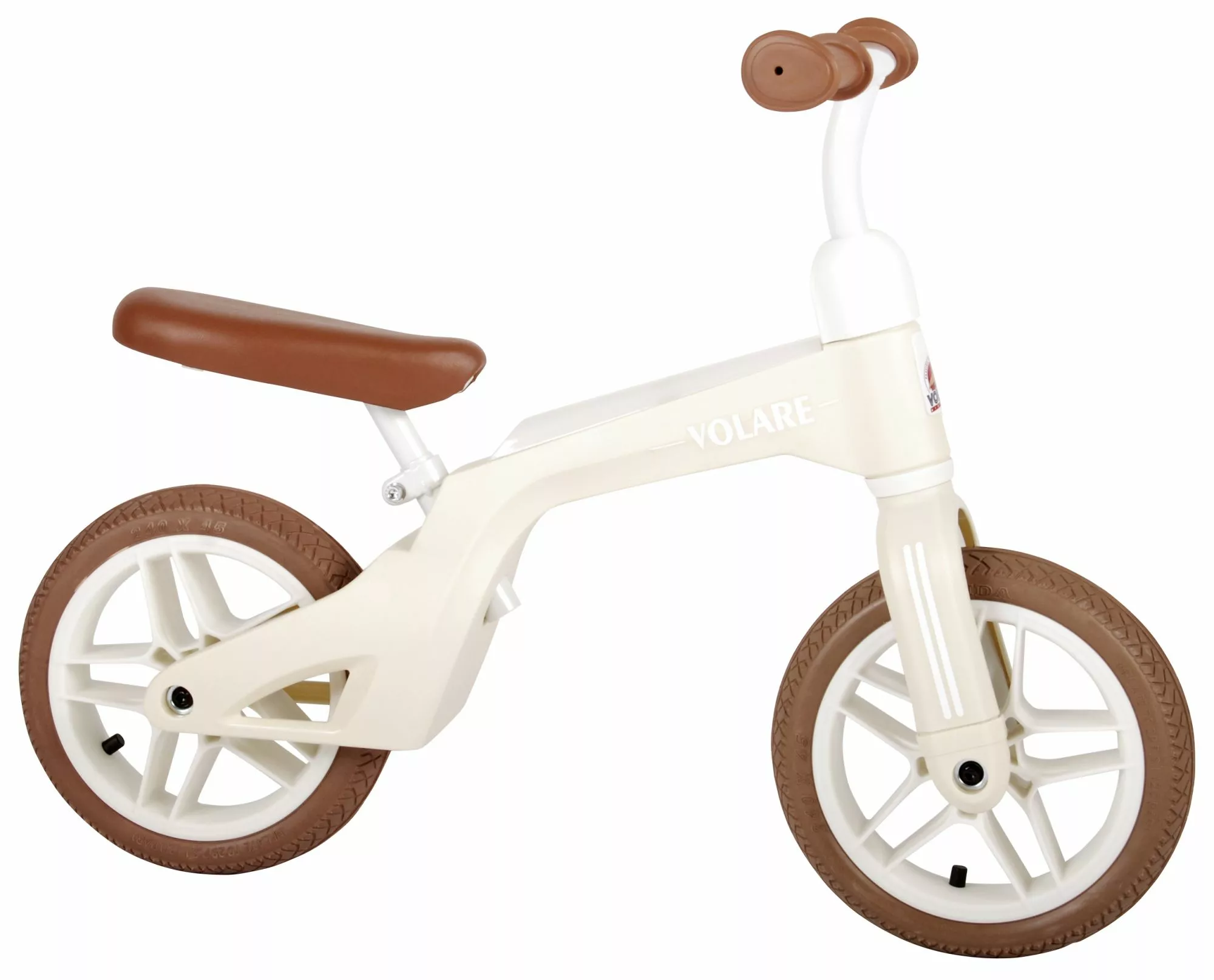 Volare Løbecykel 10" Hjul Creme Hvid 1 Volare Løbecykel 10" Hjul Creme Hvid