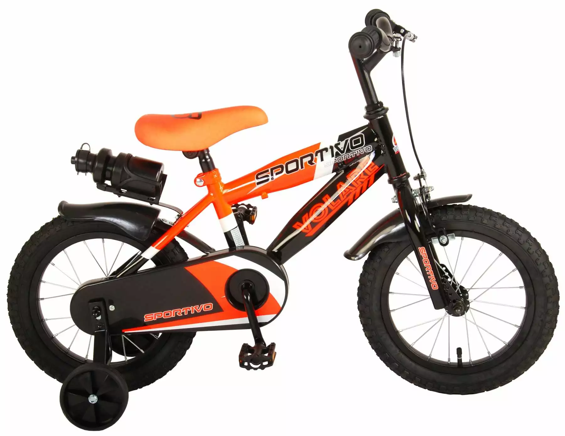Volare Sportivo Drengecykel 14" Orange/Sort 1 Volare Sportivo Drengecykel 14" Orange/Sort