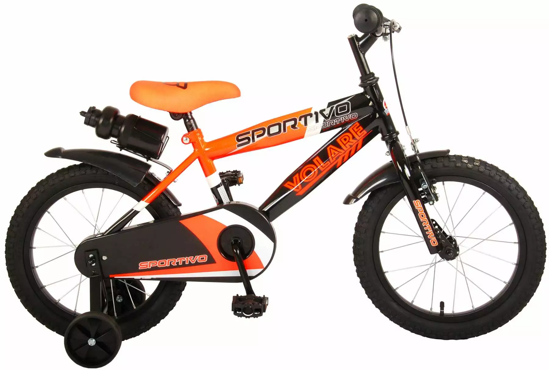 Volare Sportivo Drengecykel 16" Orange/Sort 1 Volare Sportivo Drengecykel 16" Orange/Sort