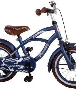 Volare Blue Cruiser 14" Drengecykel Med Støttehjul