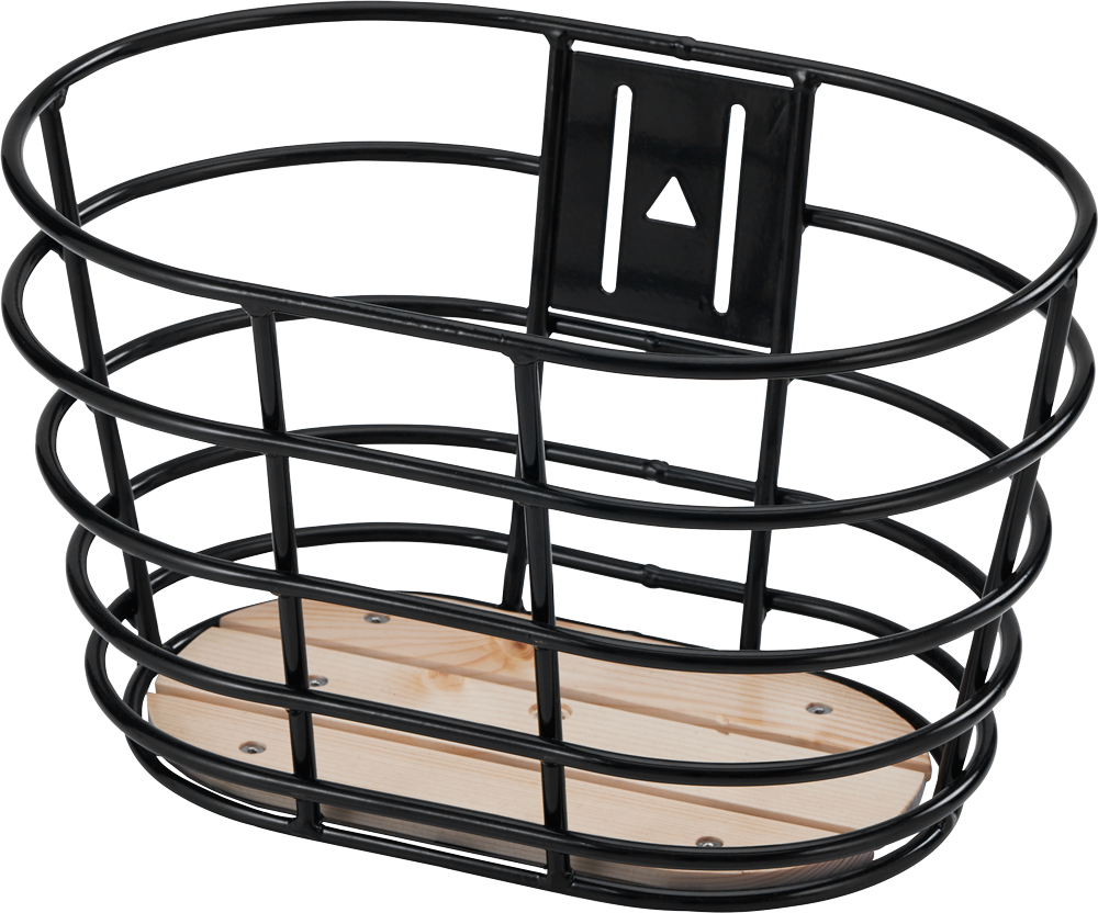 28" Sort Norden Kurv Med Mørk Træbund 1 28" Sort Norden Kurv Med Mørk Træbund